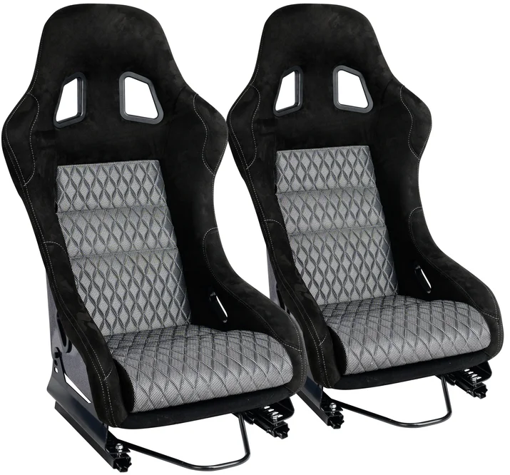 JIABEIR 1022BB Sim Racing Colorful gradient Style Fiberglass  Back Fabric Bucket Sport Seats Racing Seat Universal Racing Seats