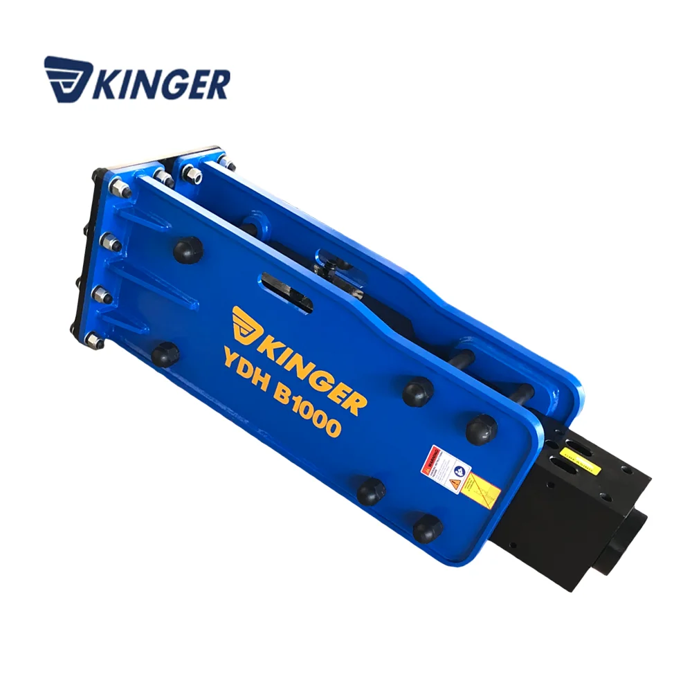 KINGER hydraulic rock hammer demolition breaker hammer for excavator with CE ISO