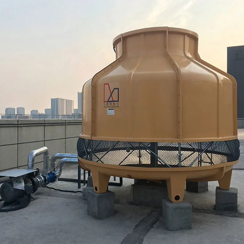 Hot sale small size water frp round cooling tower for injection molding industry