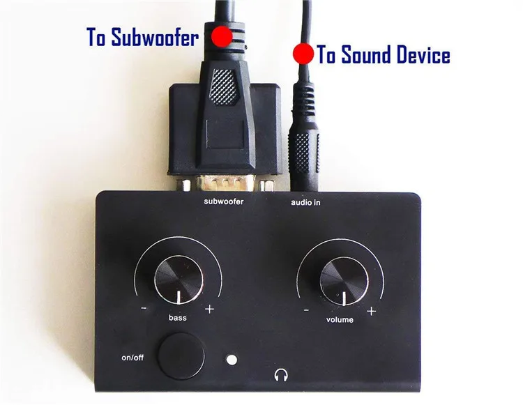 Computer Speakers Control Pod fit for Logitech Z-2300,Black