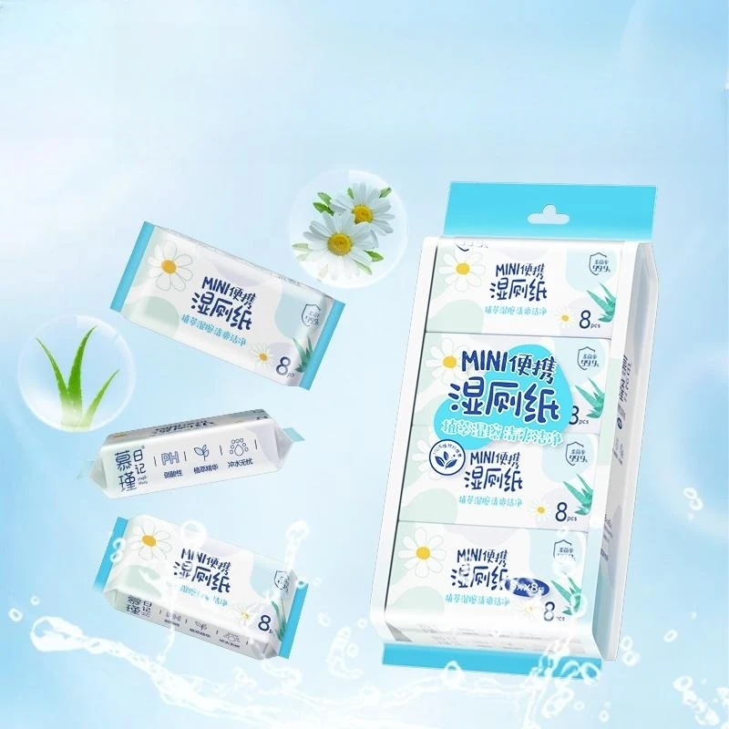 OEM Baby Wet Tissue Flushable Toilet Water Organic Eco Friendly Wipes