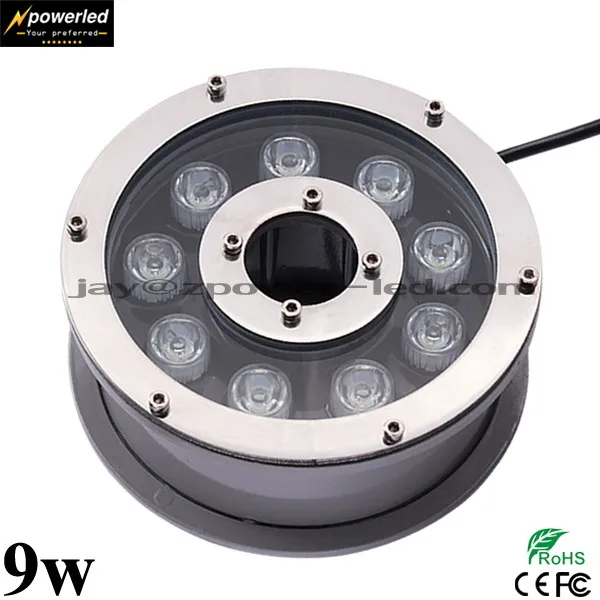 IP68 waterproof rgb color led 24 v dc dmx ring fountain light