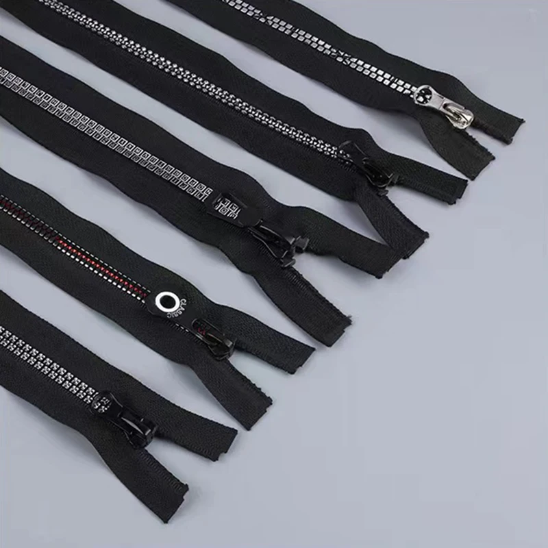 Customizable clothing 5# gold plated resin zipper glue tooth zipper resin zipper