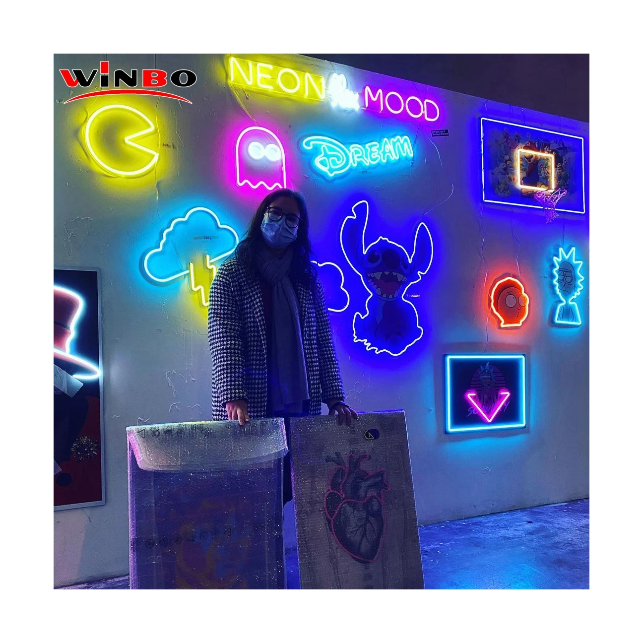 Hot Sale Rabbit Neon Signs Wall Decor Free Design Neon Lights Sexy Lady Letters Led 10438 Rgb Korea
