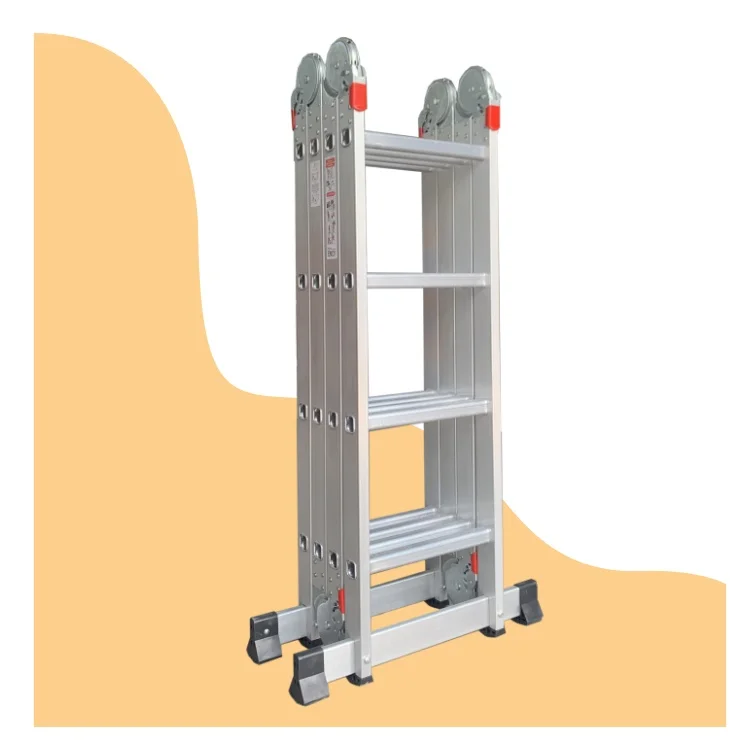 Multipurpose ladder 4x4steps Aluminum Multipurpose Folding Ladder