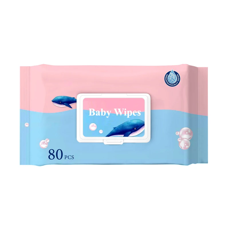 Custom Unscented Hypoallergenic Wipes Flip Top Packs Cleansing Dirt from Delicate Skin 120Pcs 80Pcs Baby Wet Wipes