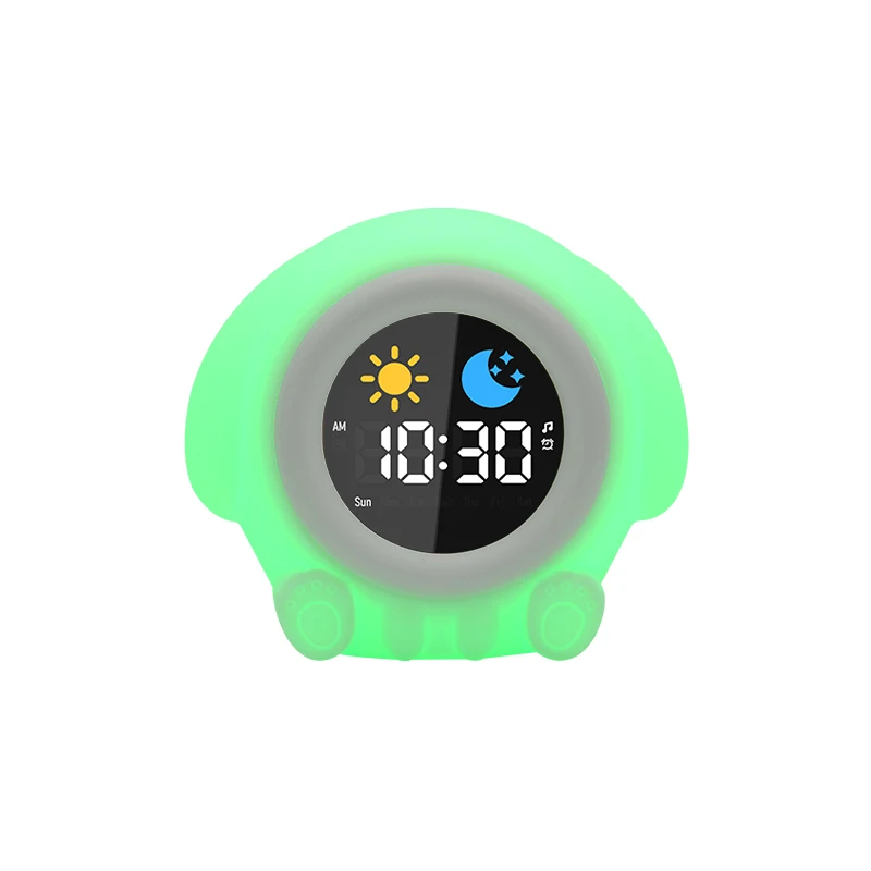 Smart Digital Alarm  Clock  Night Light Multifunctional sleep trainer Kids Alarm Clock with Sound Machine
