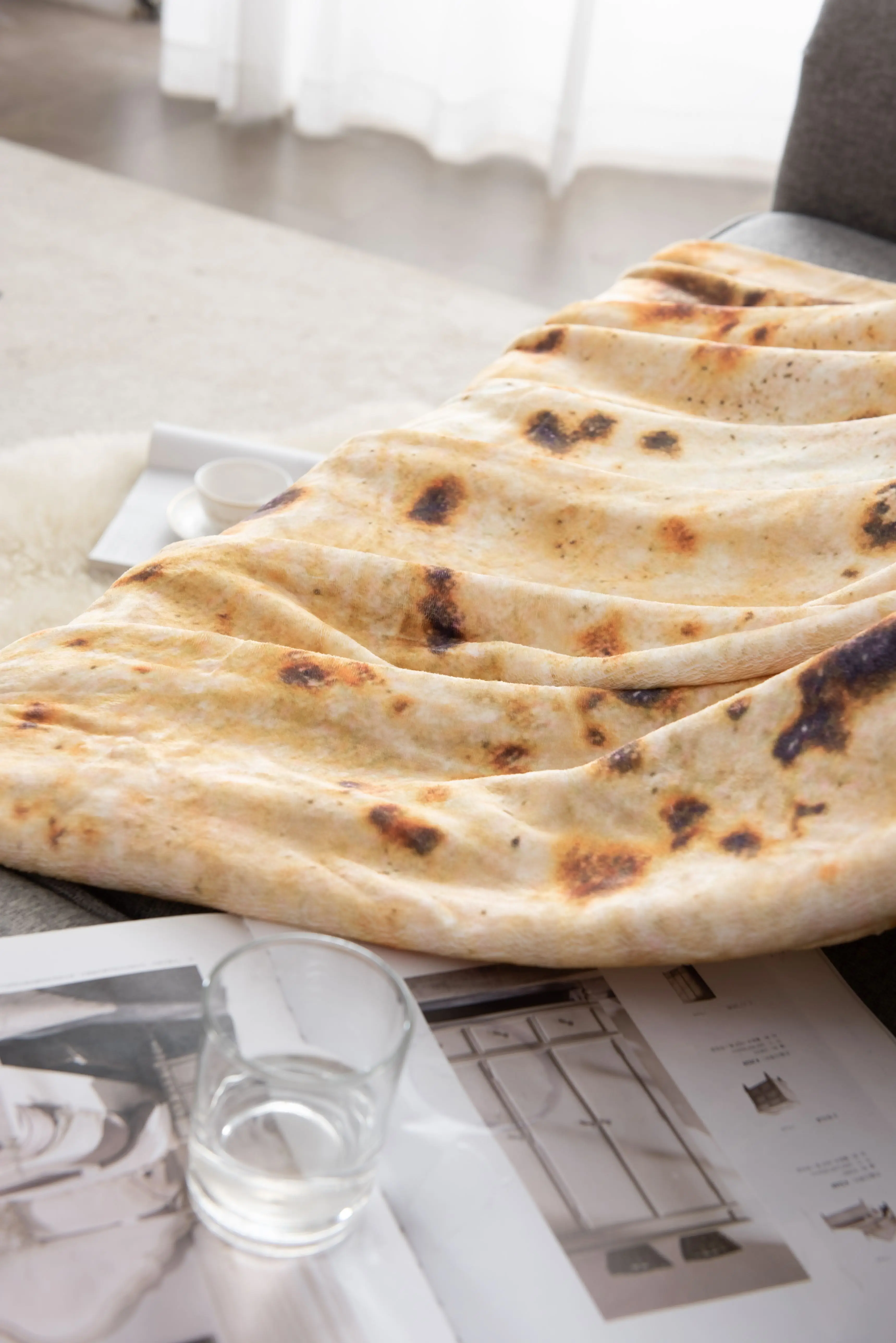 Low Price Super soft manufacture pizza flannel fleece taco tortilla company baby adult round burrito blanket