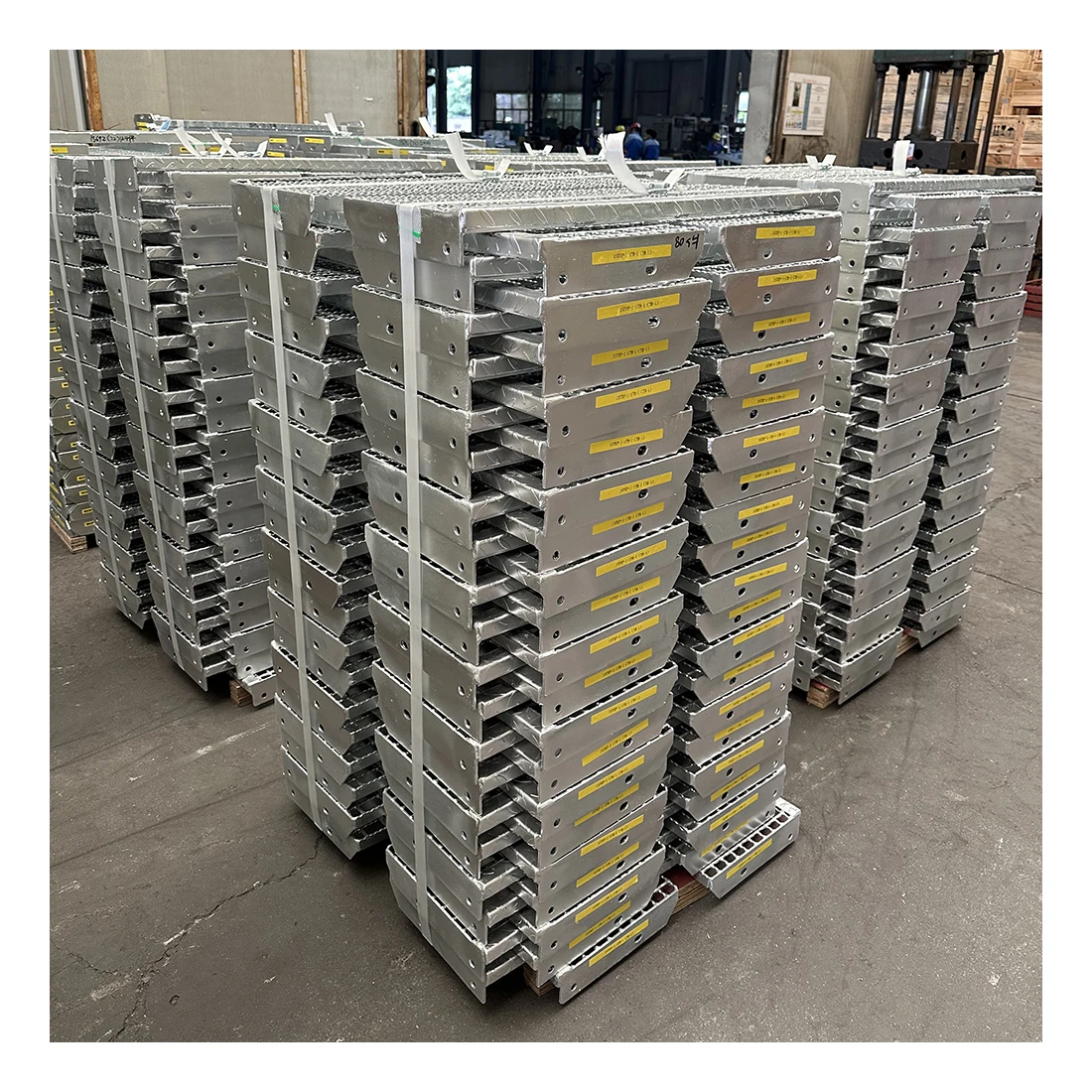 Custom Size I Bar Steel Grating Zinc Coated Steel Grating Grated Steel Runway Plate