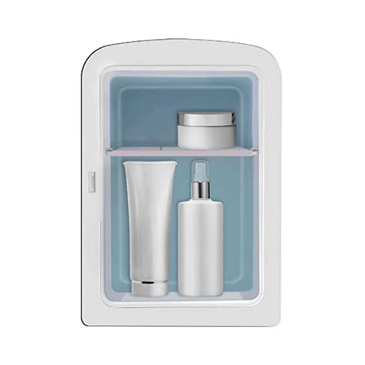 Cosmetics Vaccine Fridge 12v 24v Small Refrigerator With Mirror Door 4L Mini Makeup Tabletop