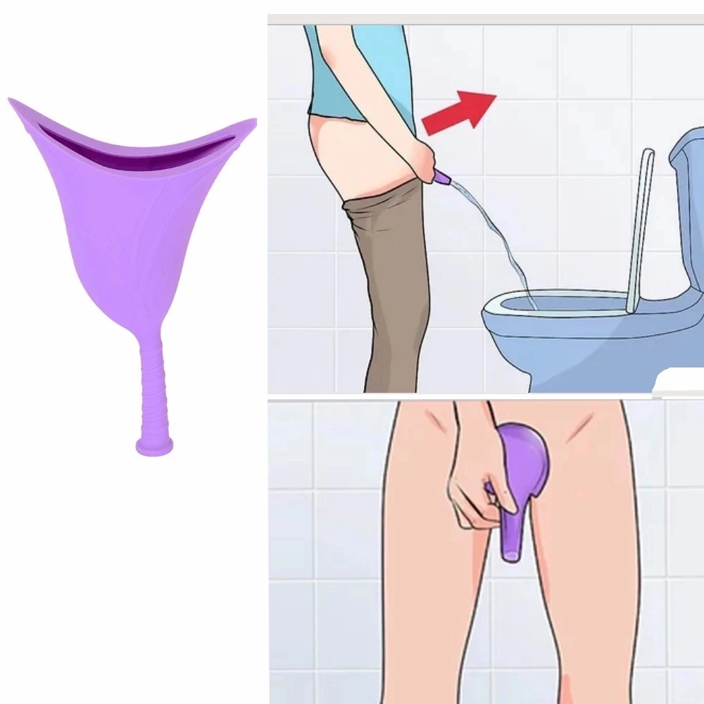 wholesale silicone urine cup female urination device pee portable female urinal tools