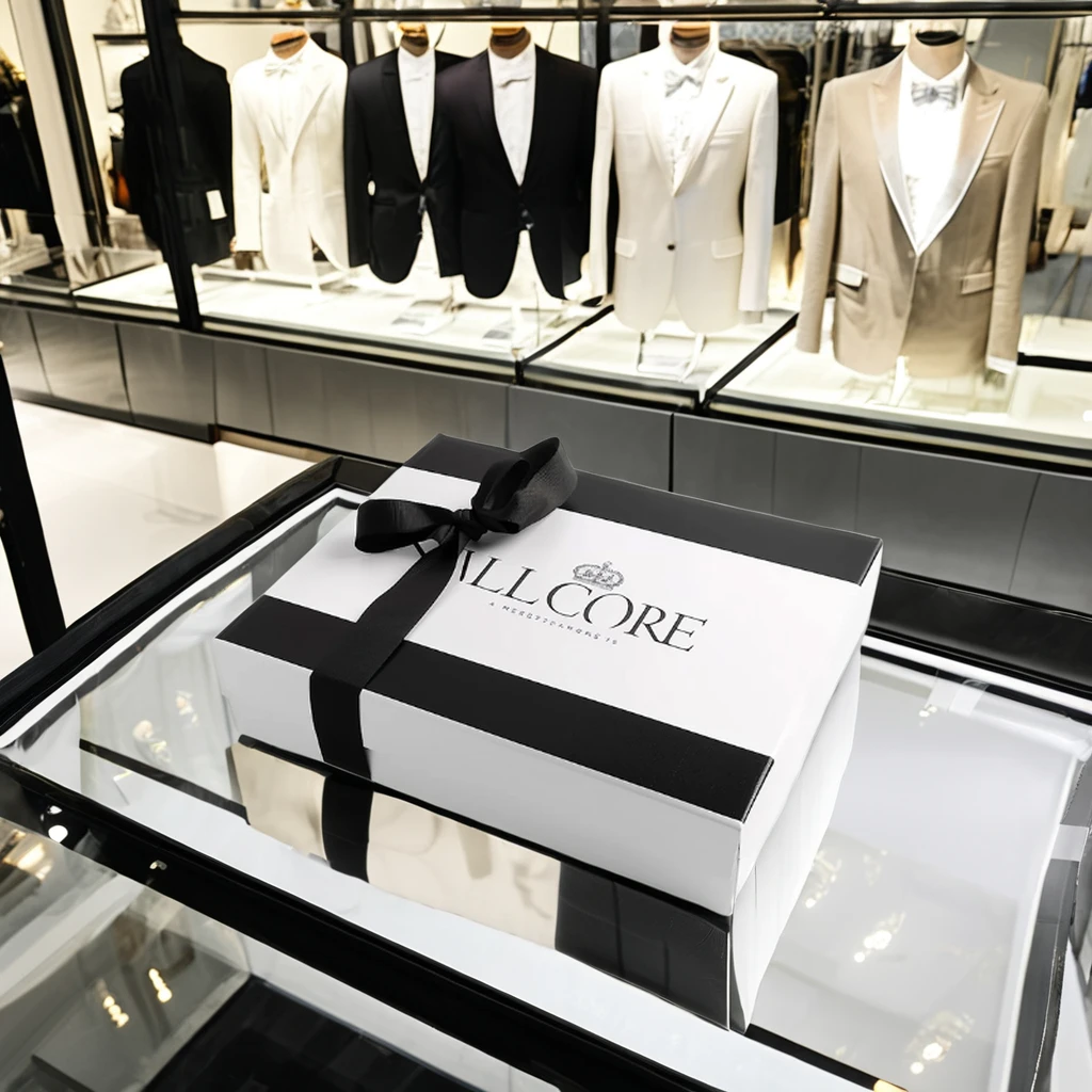 Luxury Matte Black Gift Box Rigid Removable Lid Custom Logo 2 Pieces Kraft Cardboard Packaging UV Eco-Friendly Recycled