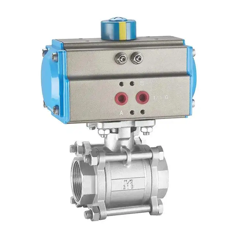 High Quality Pneumatic Actuator Operated Stainless Steel PN16 Pressure Hydraulic Ball Valve