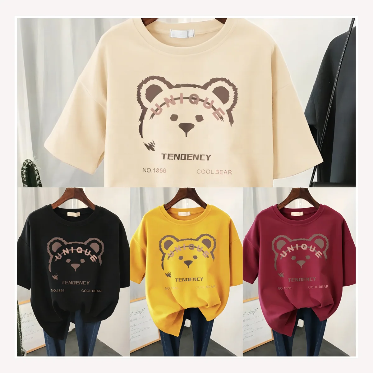 Custom Puff Print T Shirts Women Cotton O-Neck Short Sleeve Oversize White Blue Cotton T-Shirt For Girls