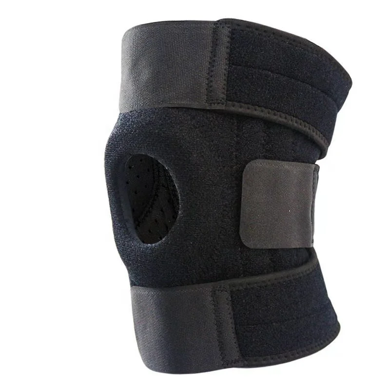 Free Size Sports Knee Pad Compression Knee Brace With Side Stabilizers