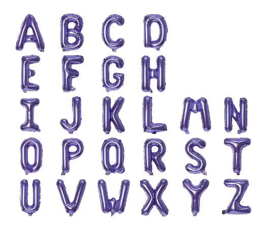 Wholesale A-Z Letter Gold Alphabet 16 Inch Golden Foil Aluminum Material Golden Balloons