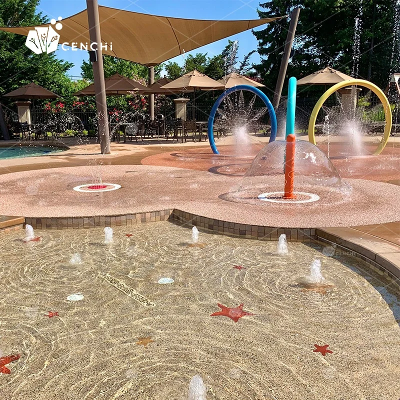 Уличное оборудование для игровых площадок с водным распылителем Cenchi воспроизведение водяного парка влажная Дека струйная насадка интерактивный