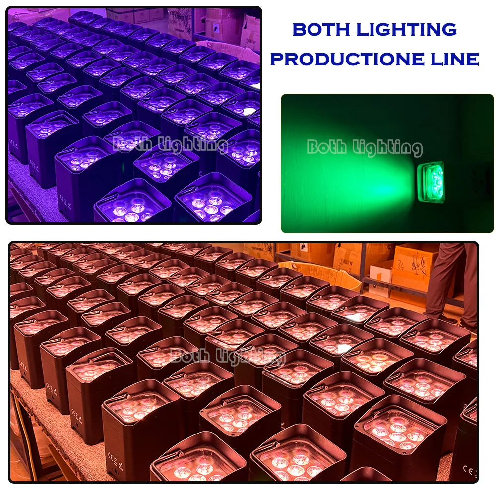 Bothlighting 2023 беспроводной DMX пульт дистанционного управления Wi-Fi 6*18 Вт светодиод Rgbwa + uv батарея 6 в 1 для свадебной вечеринки