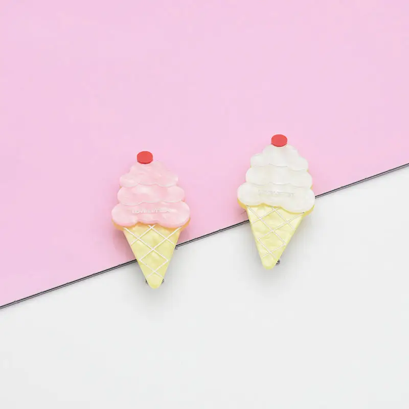 wholesale cute hair clips for children little girls small plastic acetate custom clips hair accessories