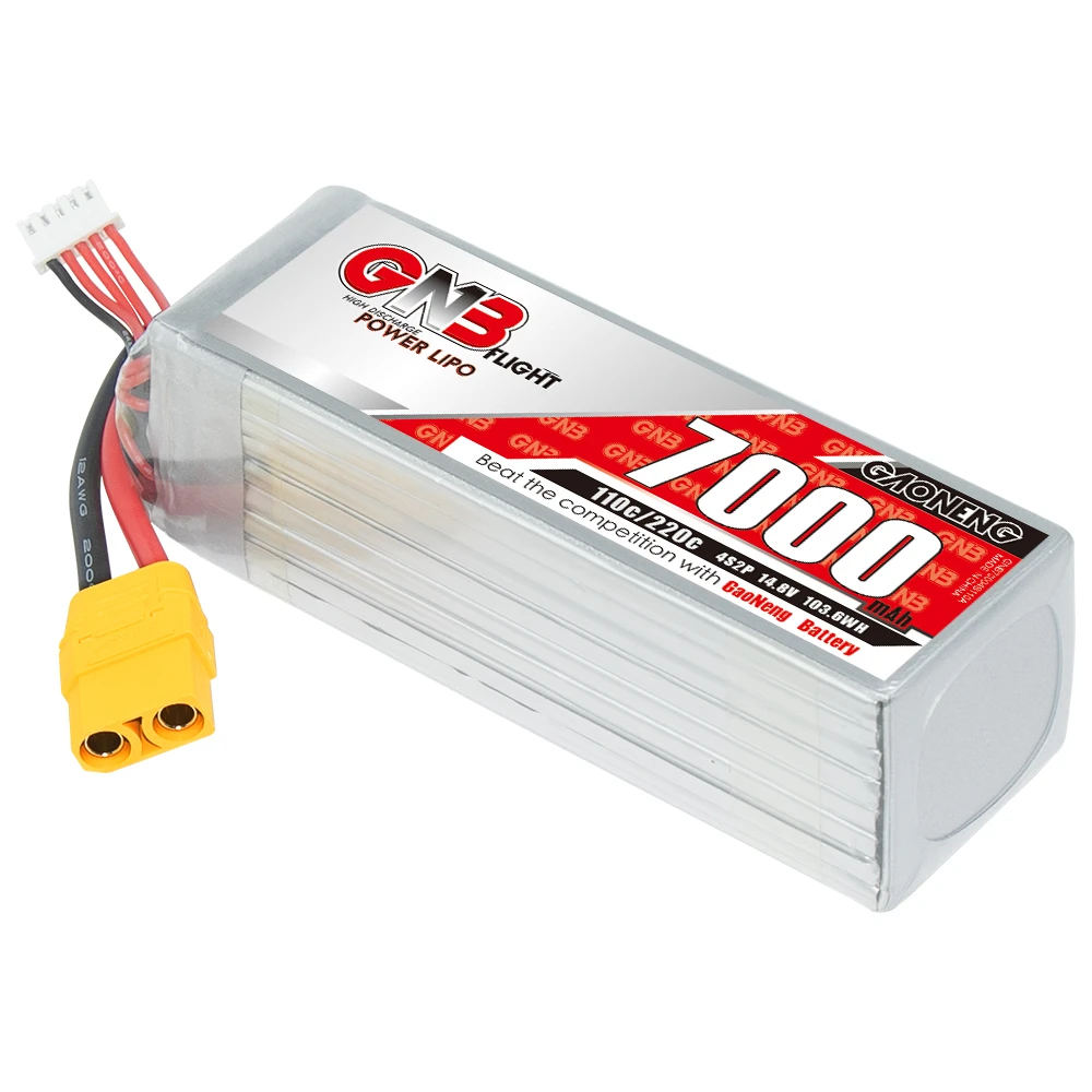 GAONENG GNB 7000 мАч 4S 14 8 В 110C XT90 RC LiPo батарея FPV Дрон крупномасштабный самолет вертолет