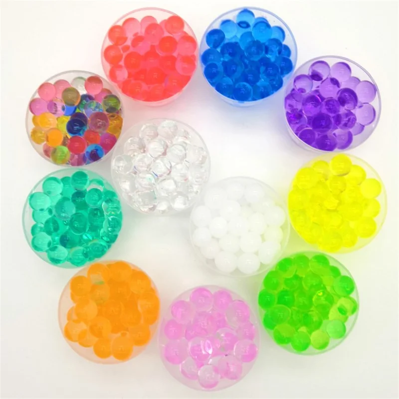 Hydrogel Pearl Shaped Crystal Soil Water Beads Gel Ball For Flower/Weeding Mud Growing Ball