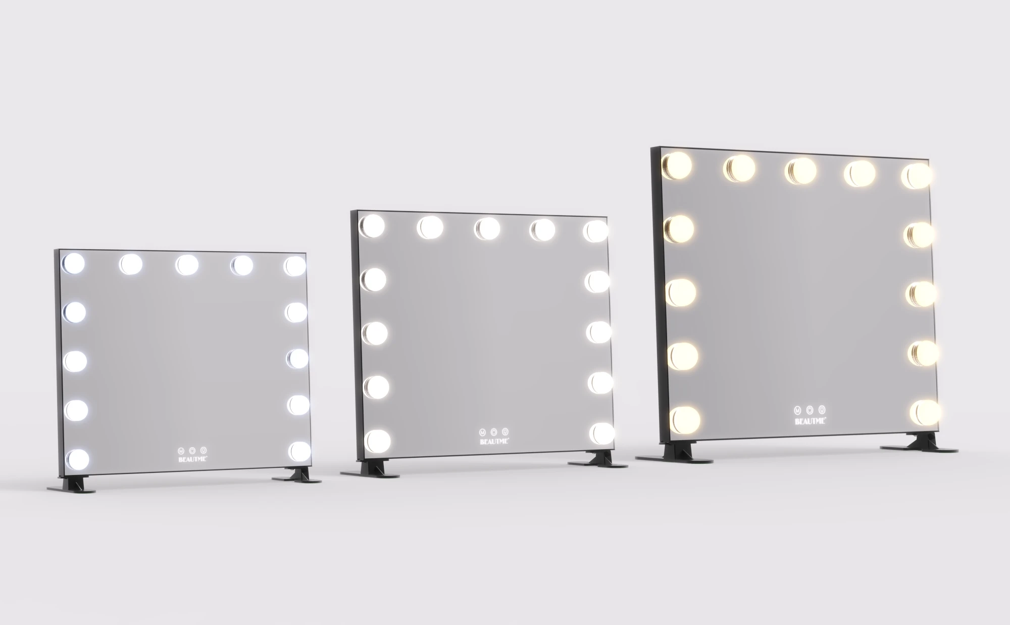 Make Up Tools Hollywood Makeup Vanity Lighted Mirror with light bulbs