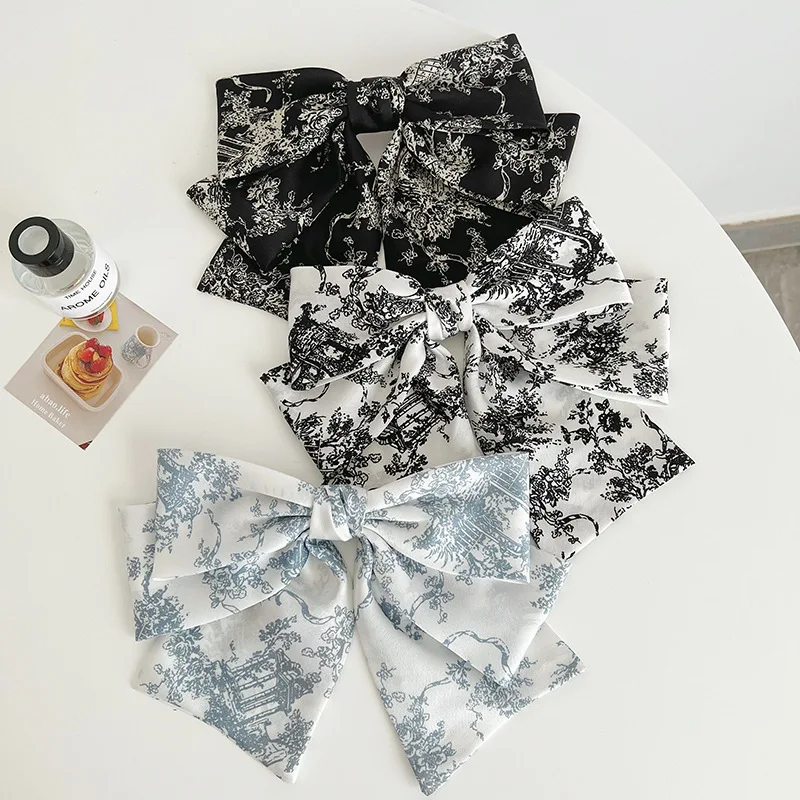 LRTOU Wholesale New Design American Women Hair Clips Hair Accessories Fashion Bows Floral Butterfly Spring Hair Clip