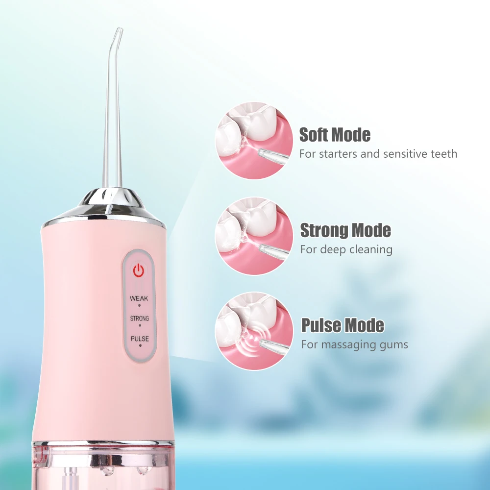 Portable Oral Care Irrigator Water Dental Flosser Water Jet Toothbrush Tooth Irrigator Implement Teeth Cleaner Oral Hygiene