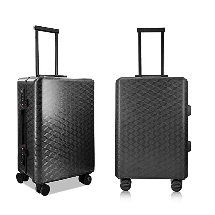 
wholesale promotional carbon fiber suitcase luggage bag for travel with usb 