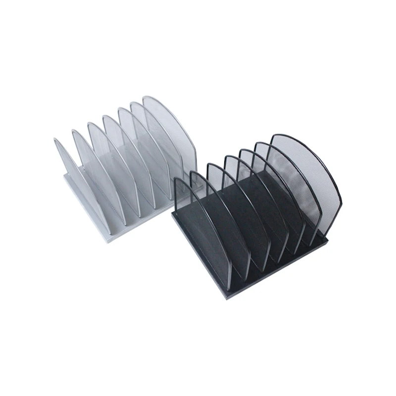 6-layers Multi-functional Metal Desktop Magazine Racks Desk Organizer Metal