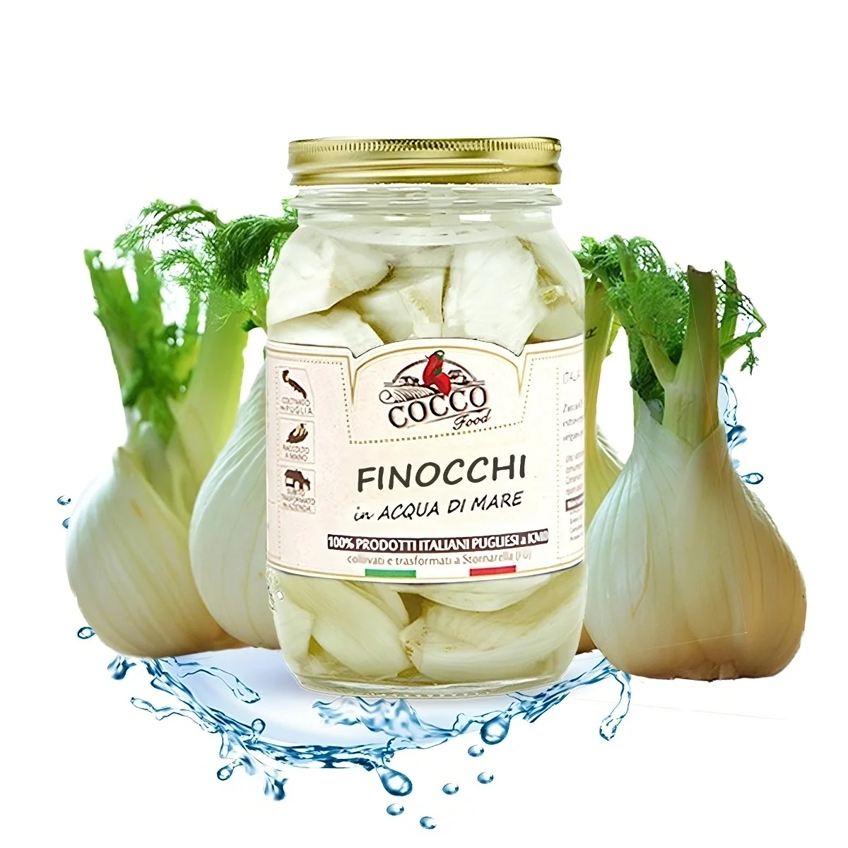 Ready To Eat Vegetable Dishes 100% Made In Italy Fennel Pieces In Purified Seawater Rich In Vitamins And Nutrients  Health Food