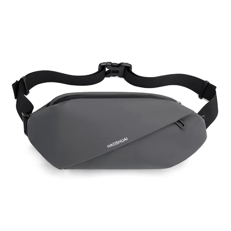 Traning Black And White Running Belt Waterproof Custom Waist Bag