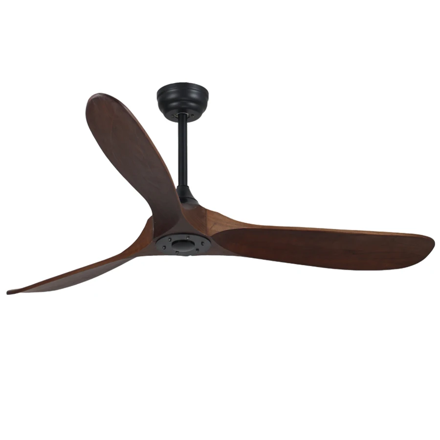 60 Inches Modern Nordic Fancy 3  Wood Wooden Blade  Energy Saving DC Motor Decorative Ceiling Fan with remote control