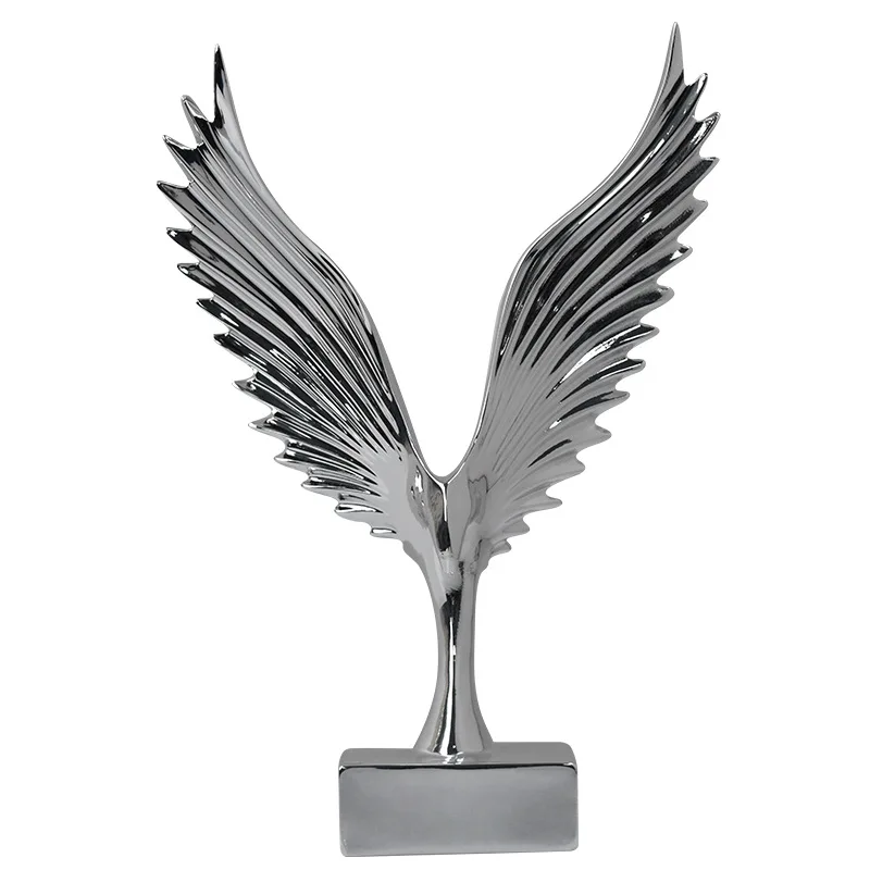 Spreads Wings Crafts Opening Gifts Living Room Electroplated Eagle Office Table Owner Decoration