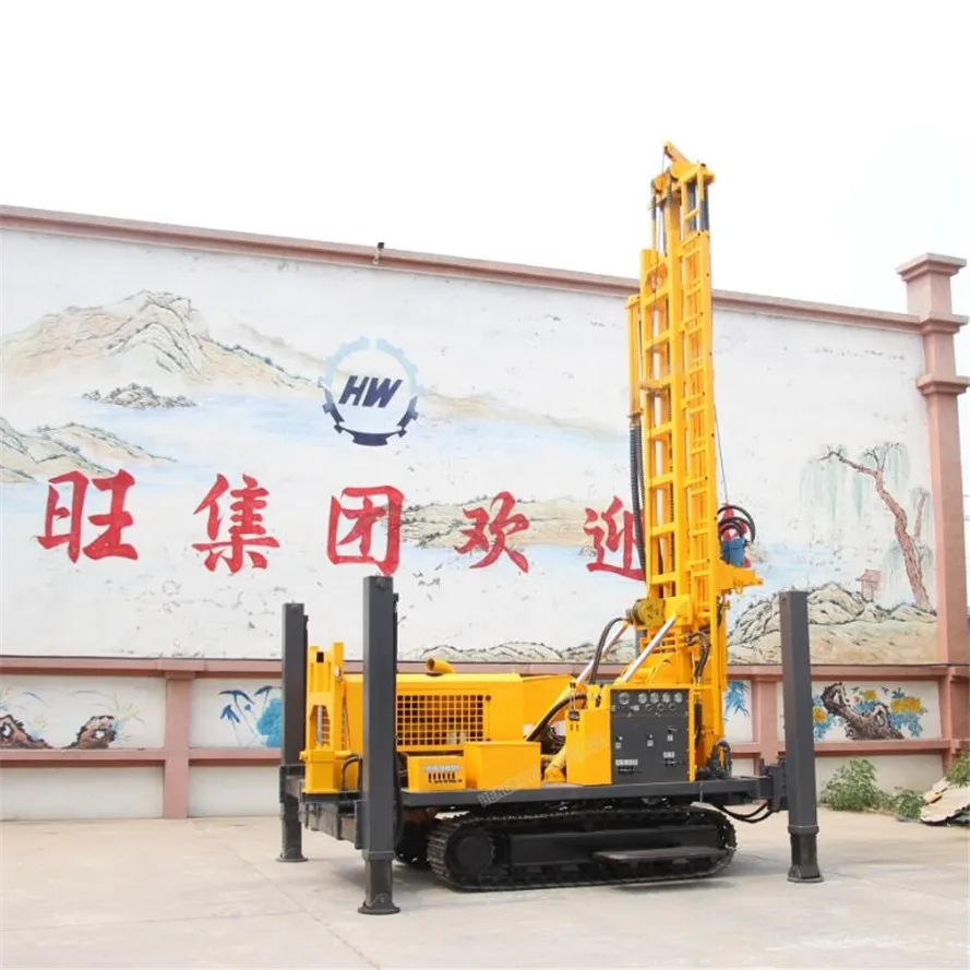 
200m 300m 400m 500m 600m depth Truck crawler portable compressor DTH water well drilling rig 