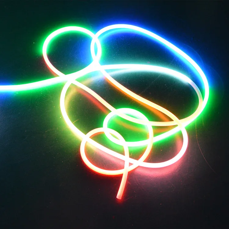 High quality led round light Tape 360 degree IP65 D18mm Pixel RGB WS2811 Addressable neon flexible strip Sign Factory Supply