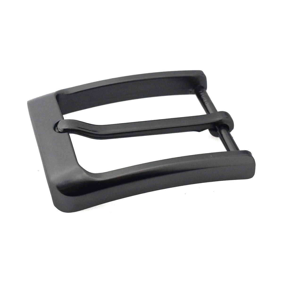 Metal Belt Buckle 35mm Gun Black Single Pin Buckle Jeans Waistband Buckles For 32mm-34cm Belt Leather Craft Accessories