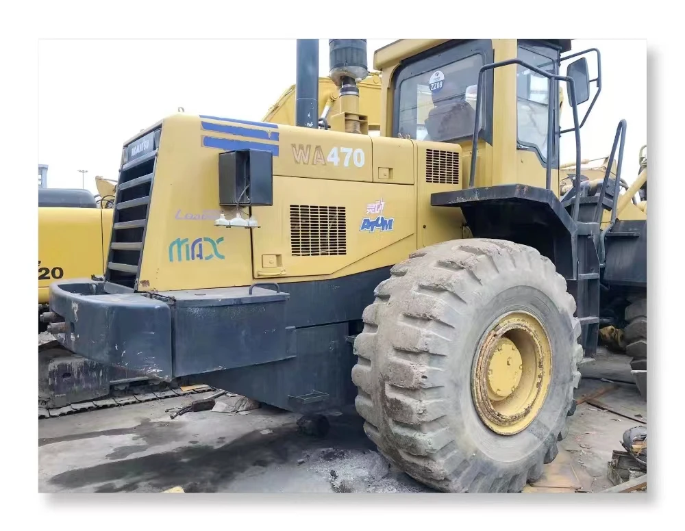Used original Komatsu WA470 Wheel loader Construction Equipment WA380 Japanese Front Loader Good condition