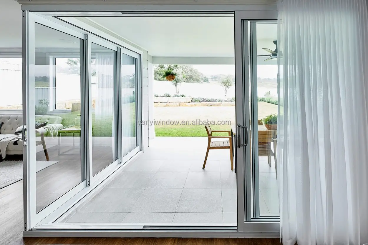 Internal home application casement and sliding at the same time fireproof Aluminum PT door
