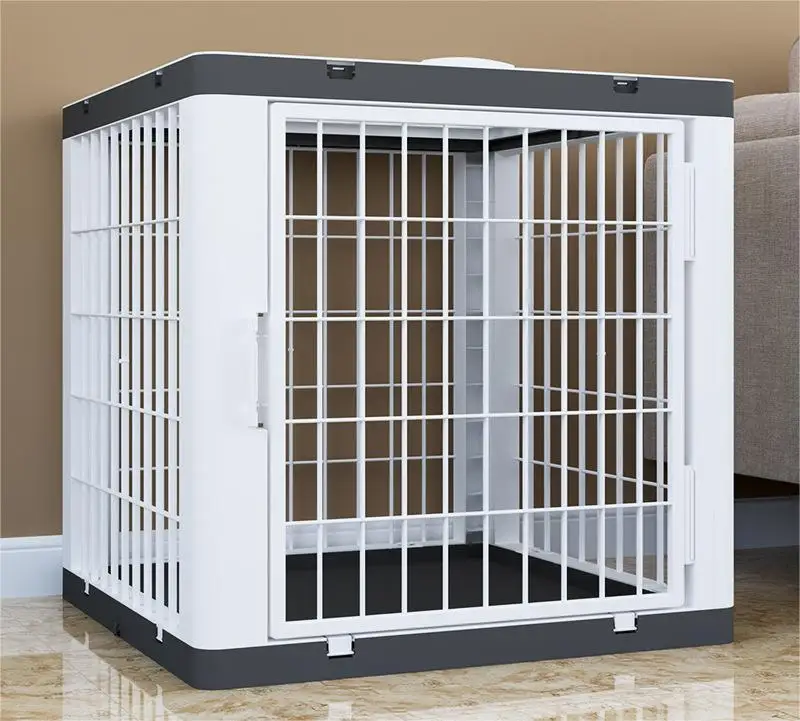 Breeding Cat Cage Veterinary Supply Plastic Material Button Closure Breathable Feature Animal Display Cage