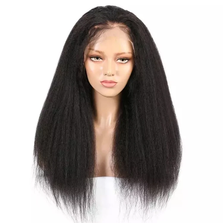Хорошее качество, низкая цена, вьетнамские натуральные человеческие волосы, длинные курчавые прямые парики, швейцарские парики на сетке для женщин