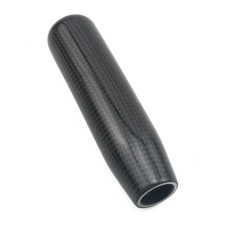 Universal13cm / 18cm real carbon fiber block can be printed with customer logo pattern for gear shifting shift knob