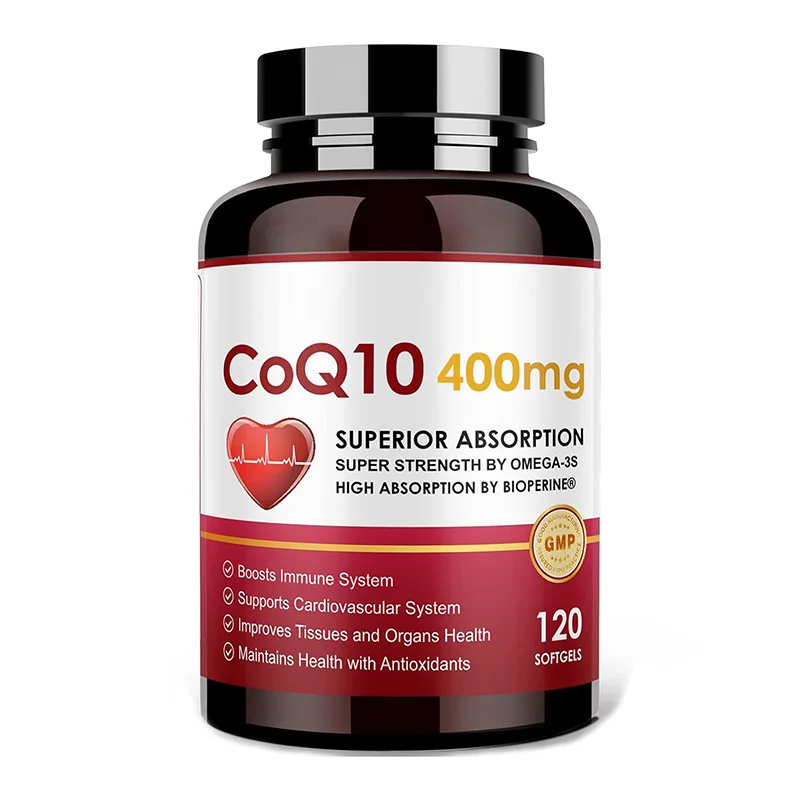OEM Wholesale Q10 Coenzyme Softgel Capsule Health Products COQ10 Dietary Supplements