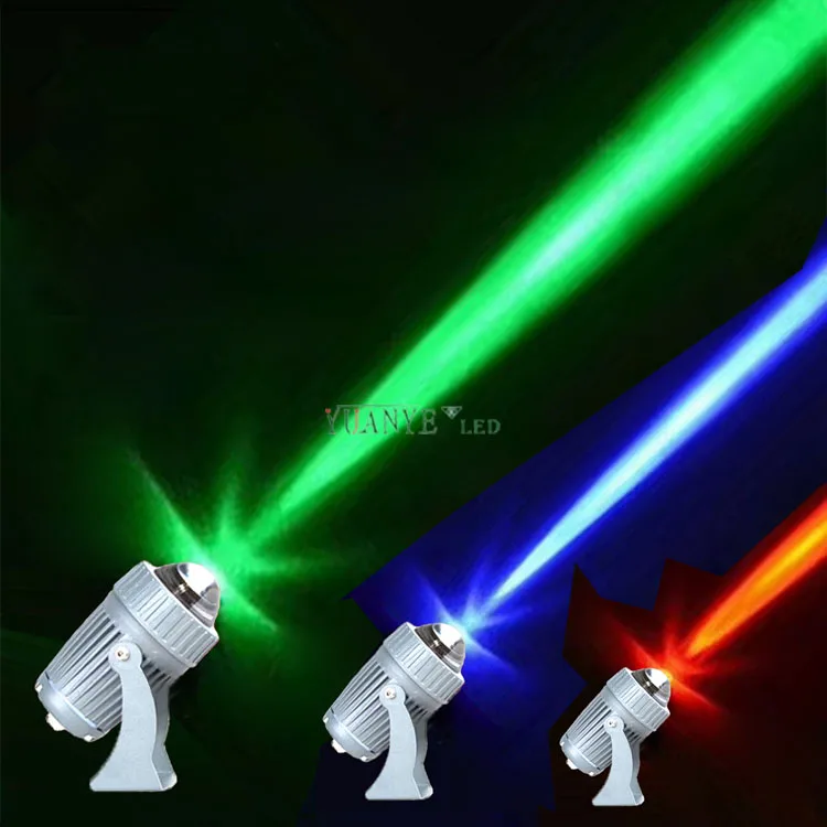 Dc 12V 24V Rgbw Led Spot Light 10W 12W With Built in Dmx512 Black Finish for Garden Decoration