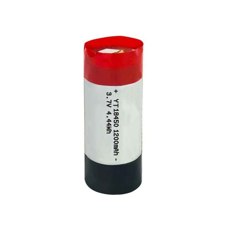 Factory direct sale 18450 3.7V cylindrical rechargeable 3.7v 1200mAh cylindrical battery