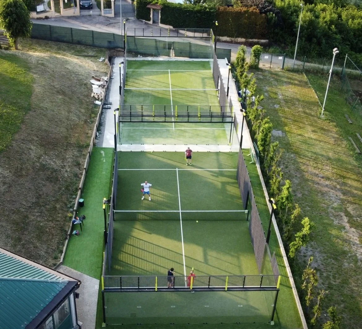 PW Low Price Panoramic Indoor and Outdoor Waterproof Mesh Fabric PE Tarpaulin Padel Tennis Court Cover for Sports Field