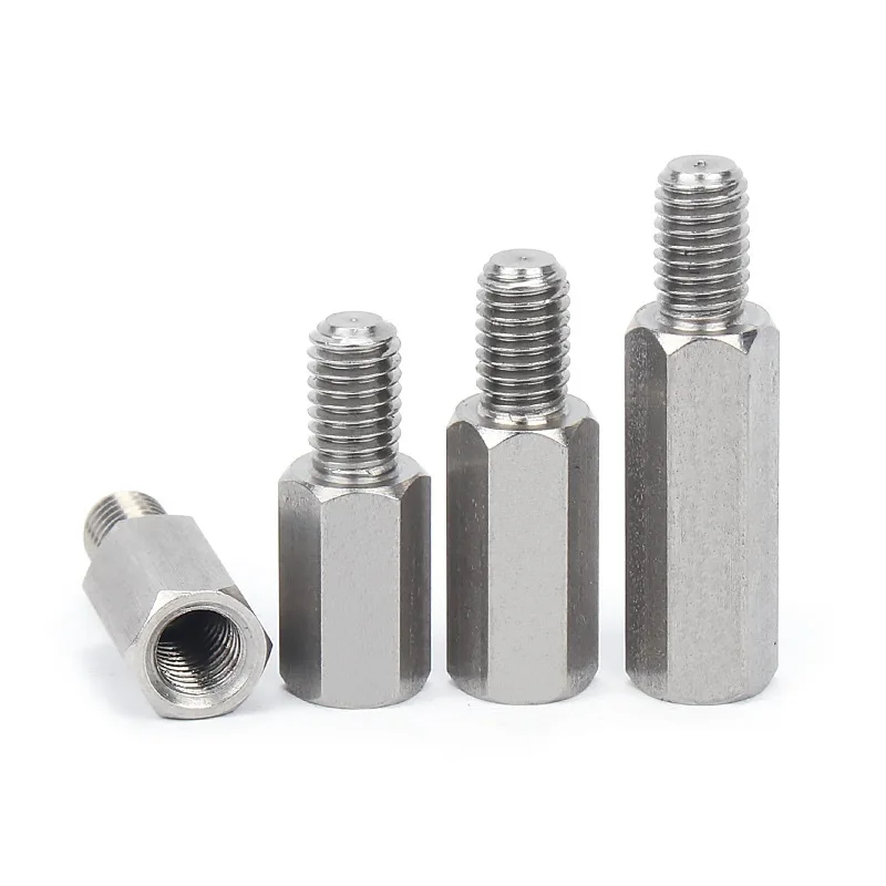 Double-pass Hexagonal Column Stainless Steel Purecopper Brass Zinc Plated Male Female Thread Spacer Pcb Cylinder Hex Standoffs