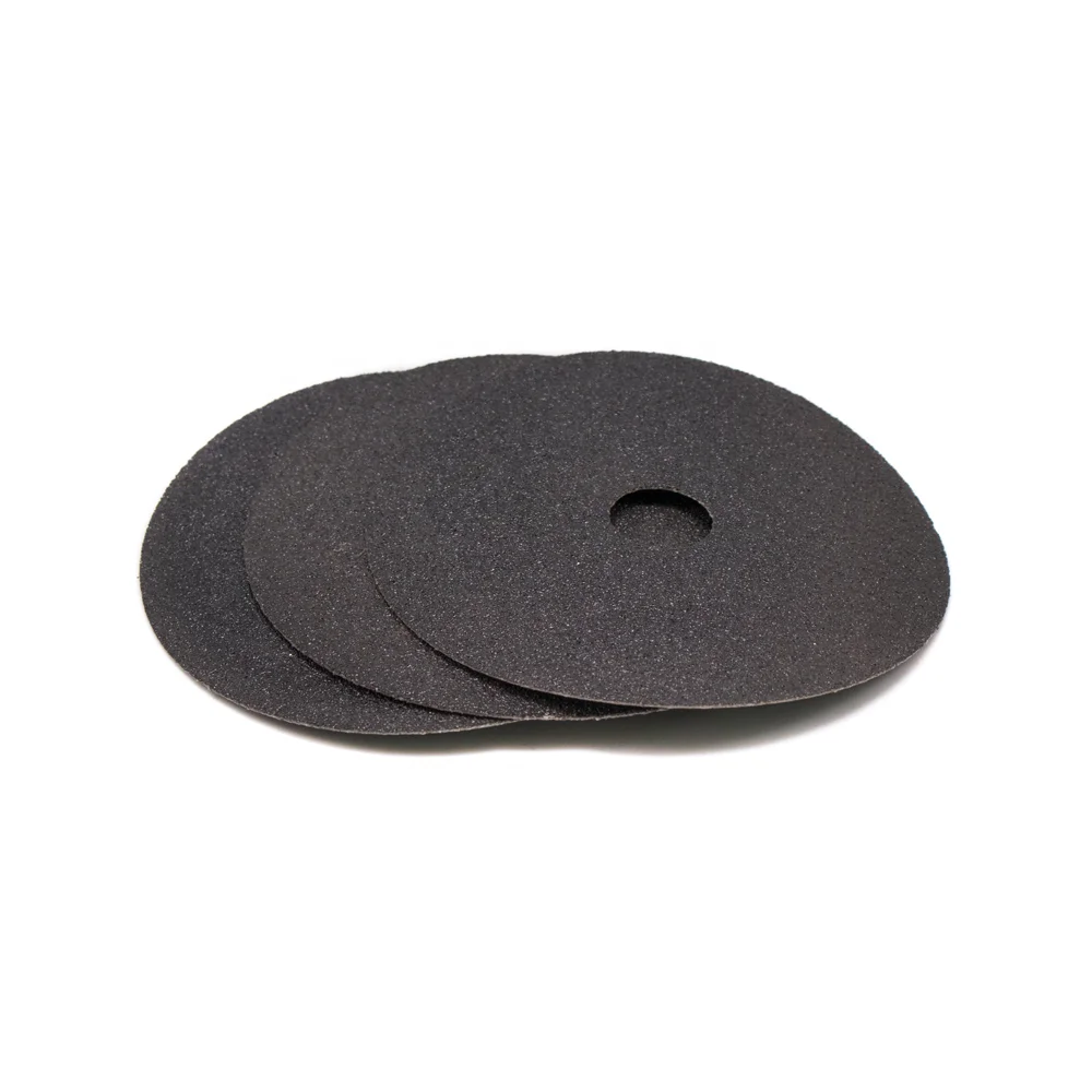 black resin silicon carbide Fiber Disc brushed abrasive disc Fiber Disc