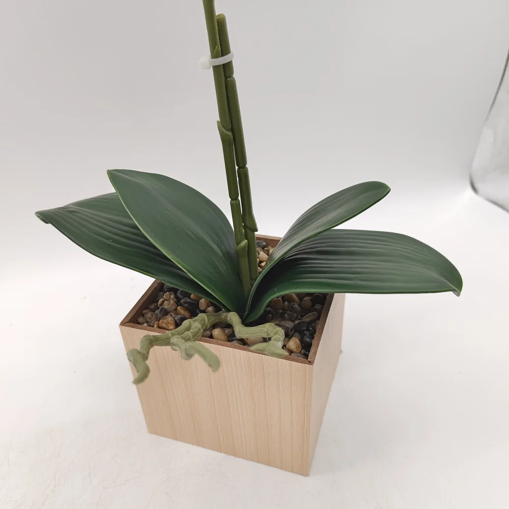 Hot sale home decor artificial flowers phalaenopsis orchid pot for garden decor