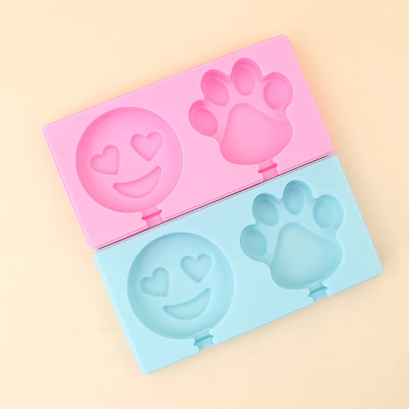 Smiley Cat Claw Spot Cheese Stick Mold BPA-Free Food Grade Silicone Creative DIY Ice Cream Cover for Cake Household Use
